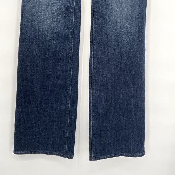 GOOD AMERICAN NWT Good Flare Jean in Blue025 // 00 - Picture 6 of 11